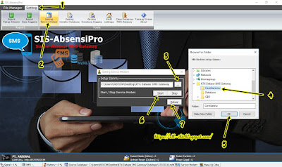 Source Code Absensi Dengan Barcode  dan QRCode SMS Gateway | VB6