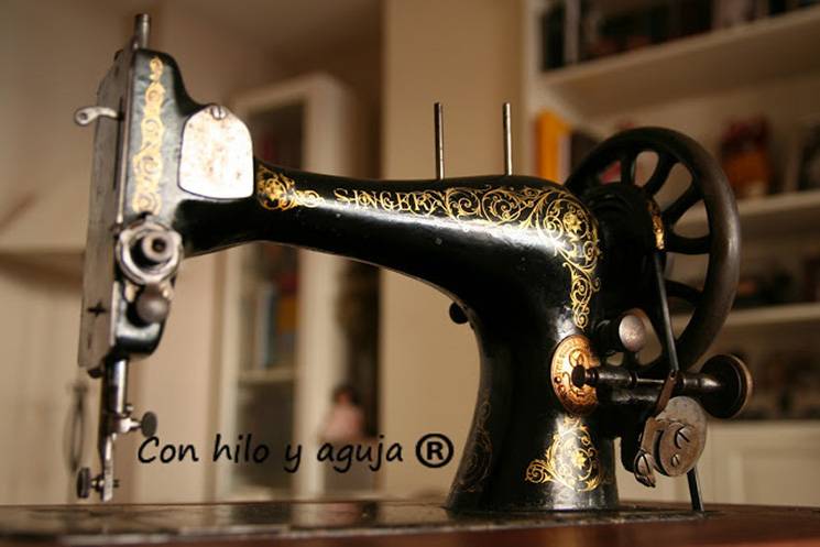 singer maquina de coser antigua