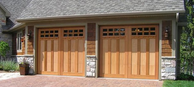 wood garage door ideas