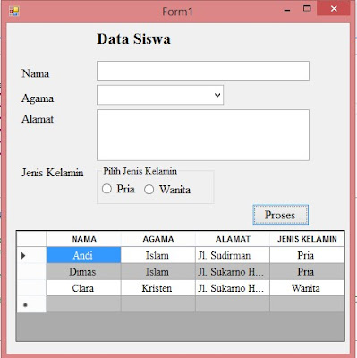 Mempercantik tampilan Datagridview