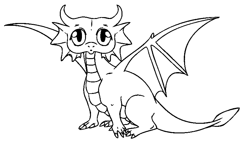 Welcome: Art ~ Line Drawing ~ Dragon Head