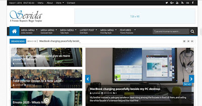 Sevida Template Blogger 
