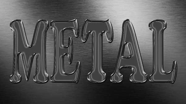 How to make a metal text effect in Photoshop