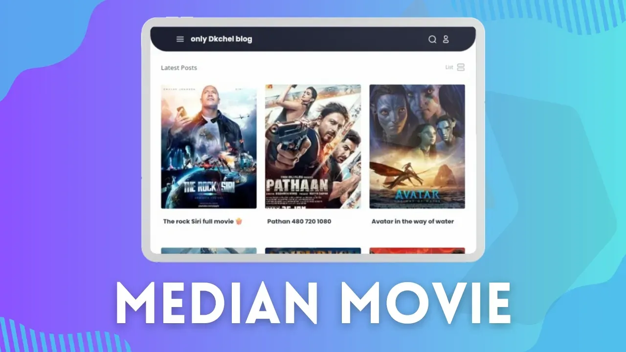 Median movies blogger template