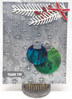 Linda Vich Creates: ColorBurst and Stitched Shapes Thank You. Stampin Up Pretty Pines and Stitched Shapes Framelits combine with Color Bursts and Inka Gold in this seasonal card.
