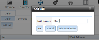 Adding a new jail in FreeNAS