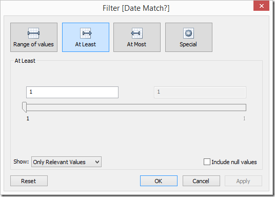 Tableau Tip Showing All Dates On A Date Filter After A Server Refresh