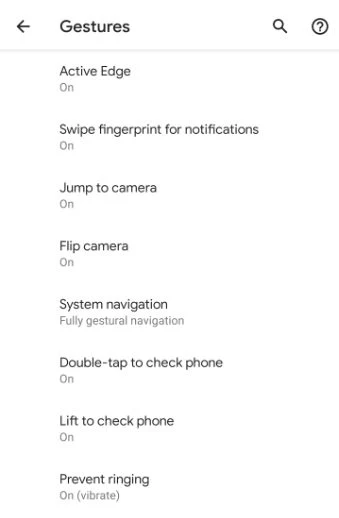 enable Gesture Navigation in Android Q-enable Gesture Navigation