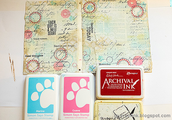Layers of ink - Vintage Journal Tutorial by Anna-Karin Evaldsson.