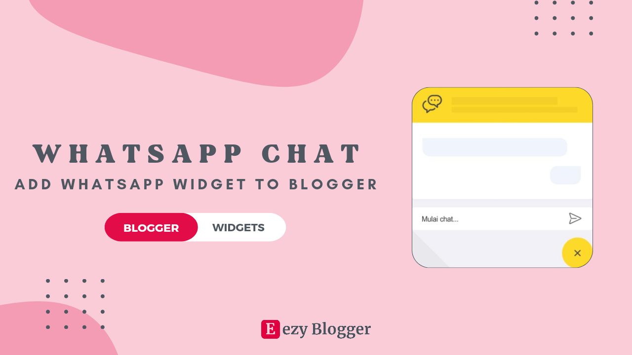 Whatsapp Chat Widget for Blogger