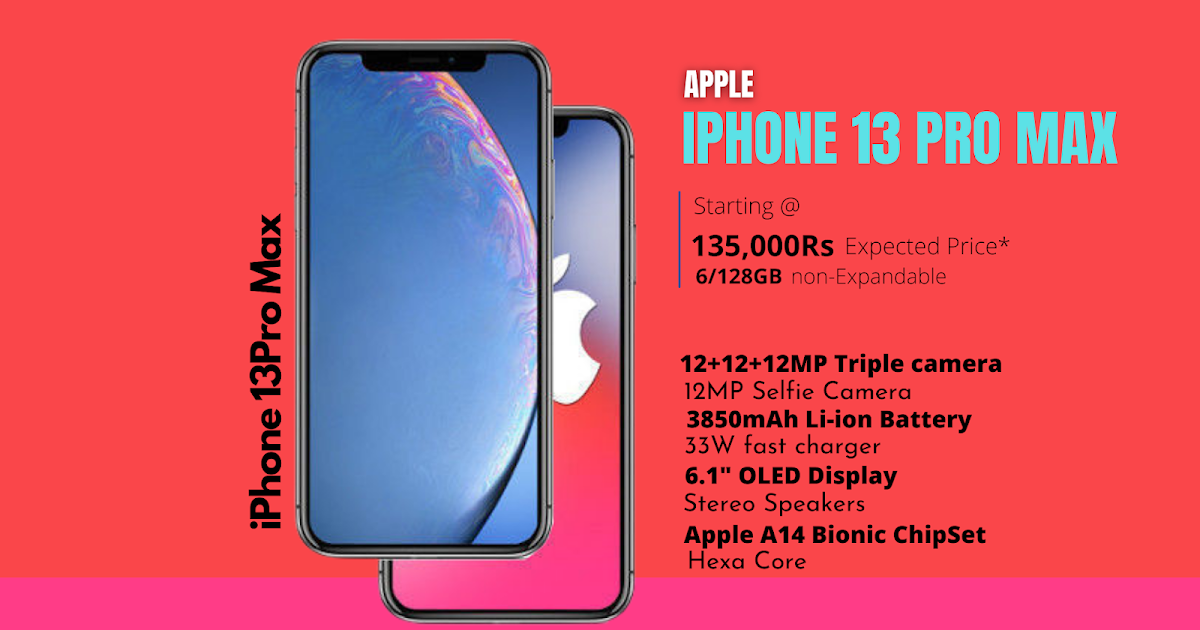APPLE IPHONE 13 PRO MAX FULL SPECIFICATIONS, VARIANTS, PRICE