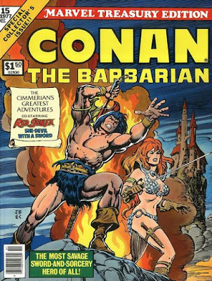 Marvel Treasury Edition #15, Conan the Barbarian, plus Red Sonja