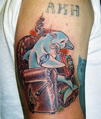 awesome Dolphin tattoo smoking bong