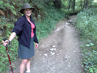 Monica on the trail