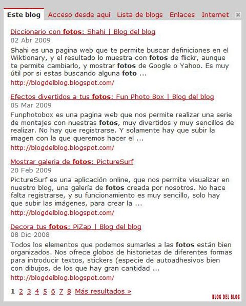 Buscador de Blogger