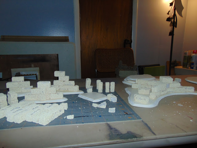 Shaping Project Bricks for Frostgrave Low Ruins & Walls