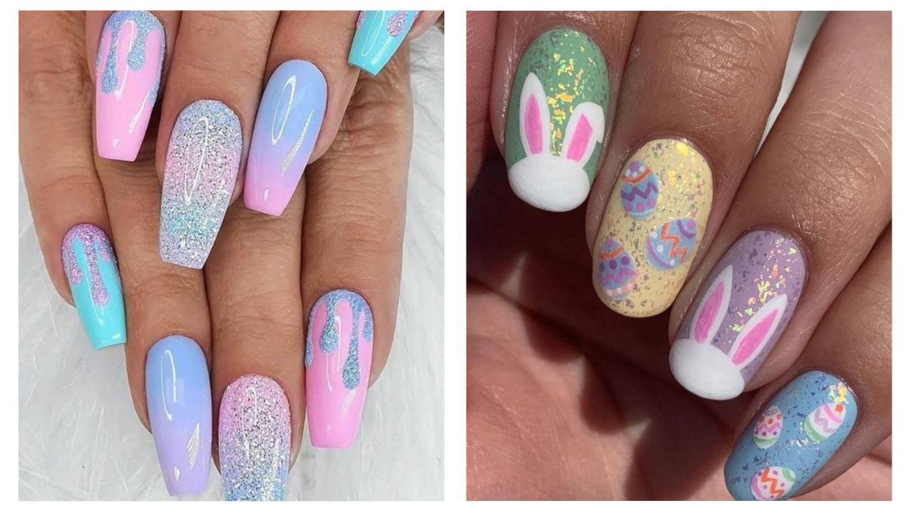 Easter Nail Art Designs, Easter, Nails, Easter Nail Ideas, DIY Easter Nails, Egg Nail, Bunny Nail