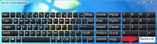Cara Mudah Mengaktifkan Numlock Pada Laptop di Windows 7