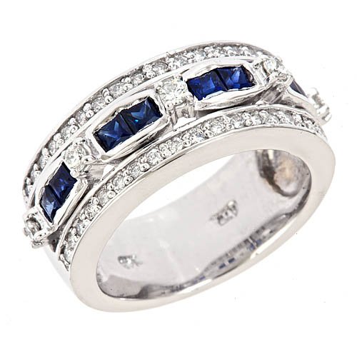 Now you can have Antique Sapphire Diamond Wedding Band