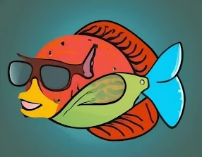 Fish with sun glasses