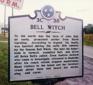 Bell Witch State Historical Marker