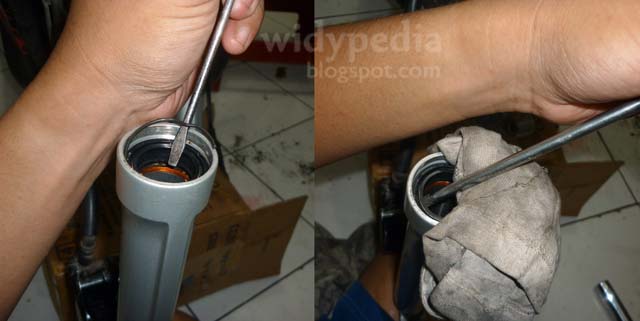 Widypedia Memperbaiki Shockbreaker Depan Motor Supra X 100cc