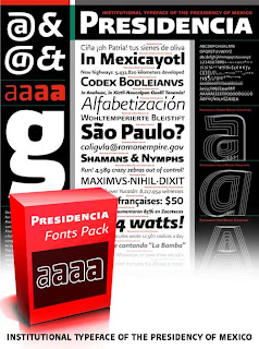 Presidencia Fonts Pack 2008