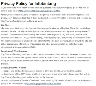 Cara Membuat Privacy Policy & Disclaimer