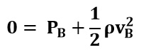 Reducción de la ecuación de Bernoulli entre los puntos A y B del ejemplo 2