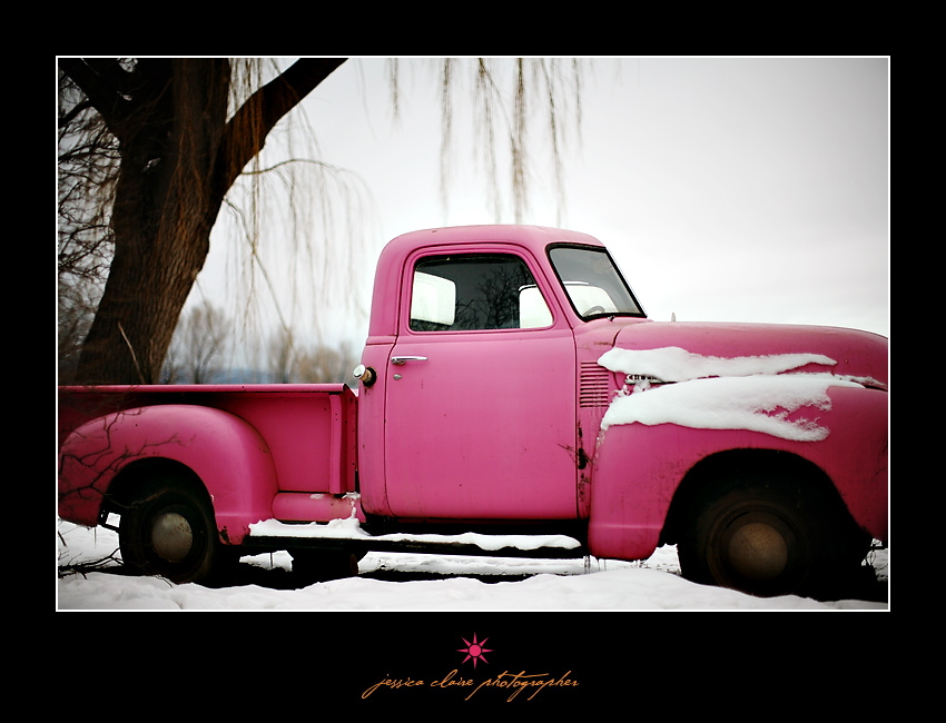 pink truck