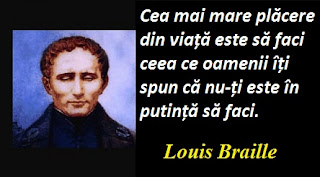 Maxima zilei: 4 ianuarie - Louis Braille