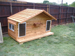 Custom Large Insulated Wooden Cedar Dog Houses