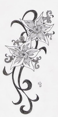 Tattoo art tune. Flower tattoo is one of the oldest designs used in inking.