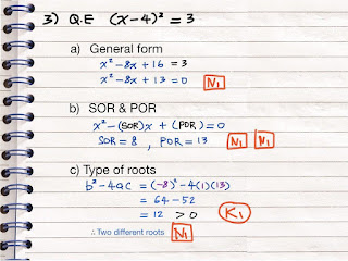 Topical Test (Function & Quadratic Equation) AddMath F4