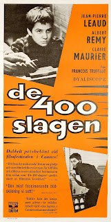 DE 400 SLAGEN. Suecia. Cartel: 33 x 63 cms. LOS CUATROCIENTOS GOLPES. Les quatre cents coups. 1959. Francia. Dirección: François Truffaut. Reparto: Jean-Pierre Léaud, Claire Maurier, Albert Rémy, Guy Decomble, Georges Flamant, Patrick Auffay, Jeanne Moreau.