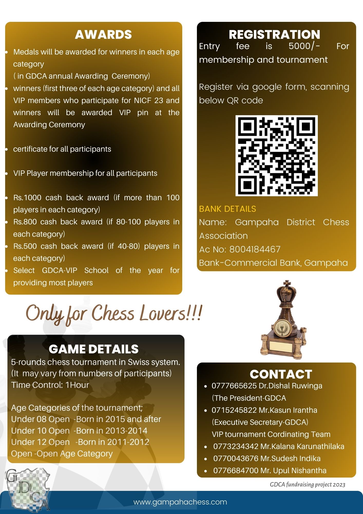 Gampaha District Chess Association : WINNERS OF THE GDCA U12 ONLINE BLITZ  ARENA