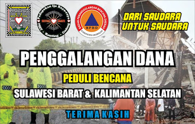 PSHT Ranting Godong Melaksanakan PENGGALANGAN DANA Peduli Bencana Sulawesi Barat dan Kaliantan Selatan