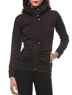 solid brown fleece jacket