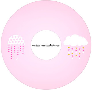 Blesing Rain for Girls Free Printable CD Labels.