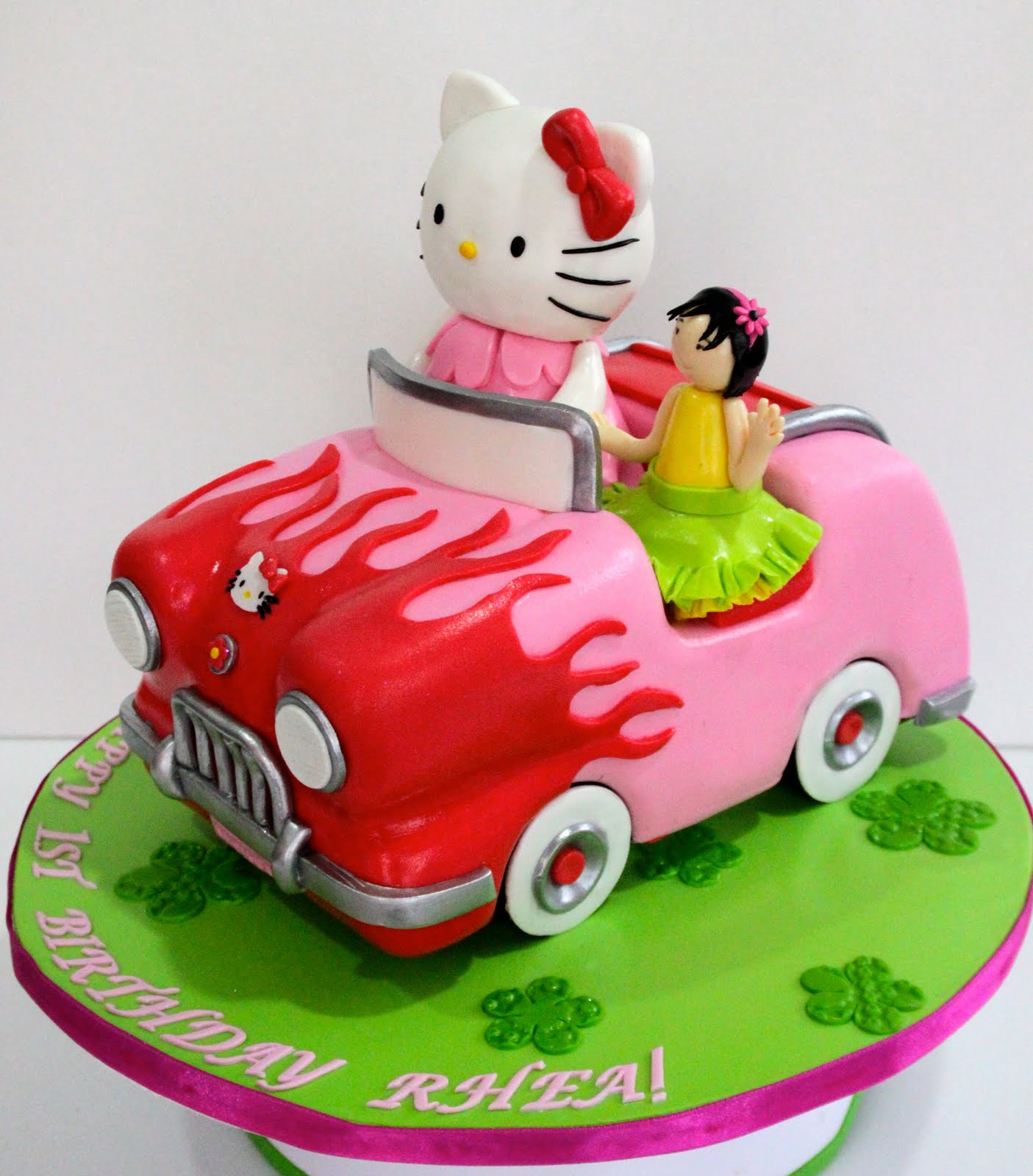 Hello Kitty Car Cake