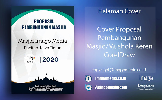 Cover Proposal Pembangunan Masjid dan Mushola Keren CorelDraw