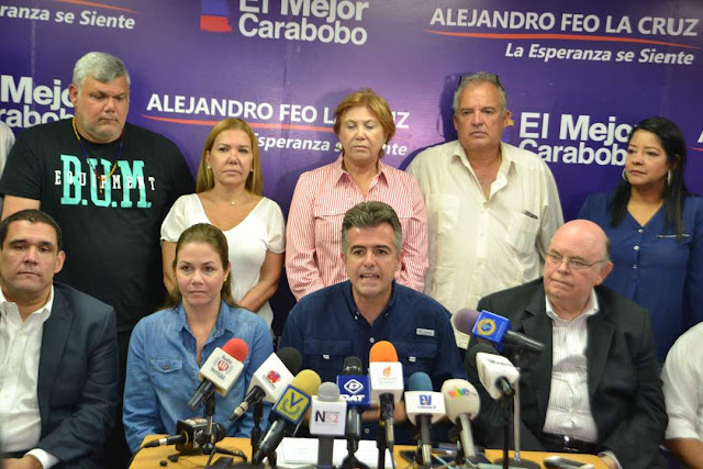 Alejandro Feo La Cruz: Seguiré en la calle luchando por Carabobo.