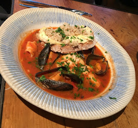 plate of fish stew