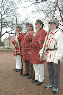Members of the Alabama Red Rovers will march in review during Spring Break week at the Pioneer Museum in Fredericksburg, March 13 through 20, 2010. The event provides many opportunities for children to try their hand at old-fashioned fun, including frontier skills, songs, stories, and toys.