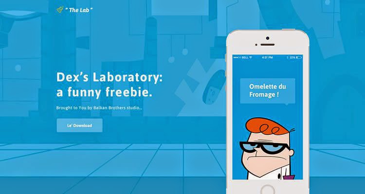 Dexters "The Lab" Template psd