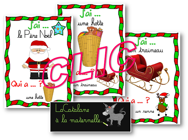 J'ai... Qui a... ? -vocabulaire de Noël CLIC (LaCatalane)