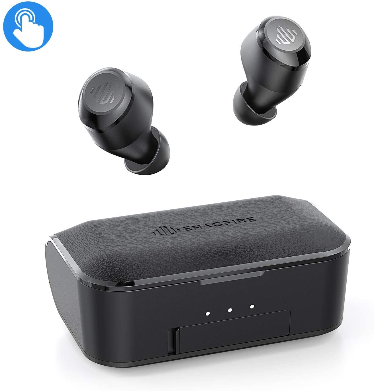 Remote Earphones, F1 Remote Headphones CVC 8.0 Commotion Crossing out AptX Sound system Sound Bluetooth Earphones 208H Cycle Recess Remote Earbuds Contact Control, IPX8 Waterproof