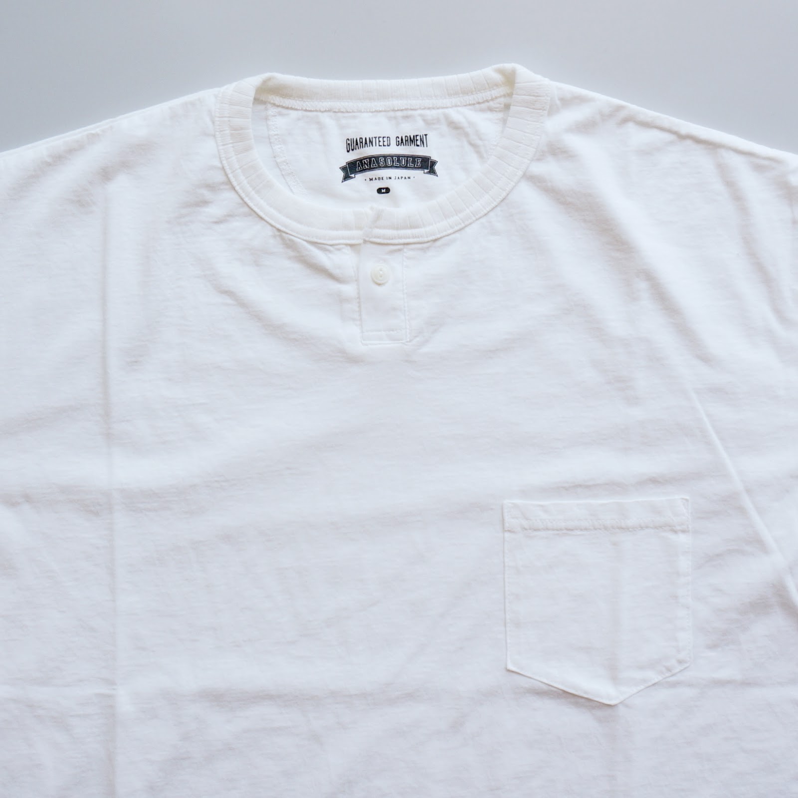 ANASOLULE Henry neck Tee - Line Price：7,322yen