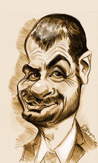 steve o caricature