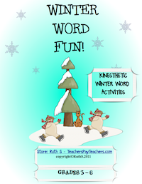 photo of Winter Word Fun PDF, winter